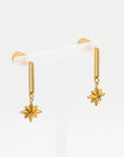 Luna Star Drop Earrings in Gold - Everyday Jewelry  | chic chic bon