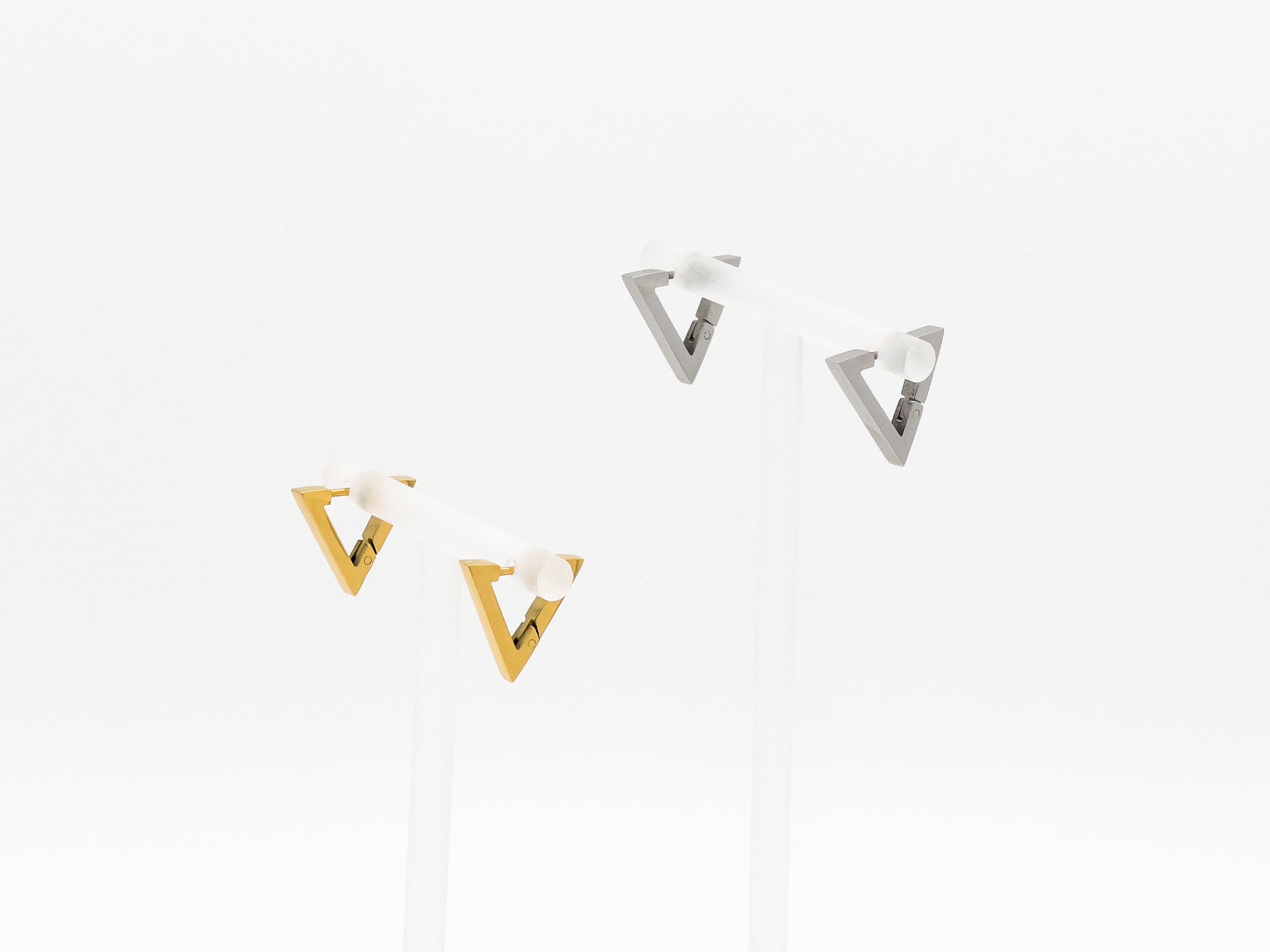 Triangle shape earrings