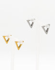 Triangle shape earrings