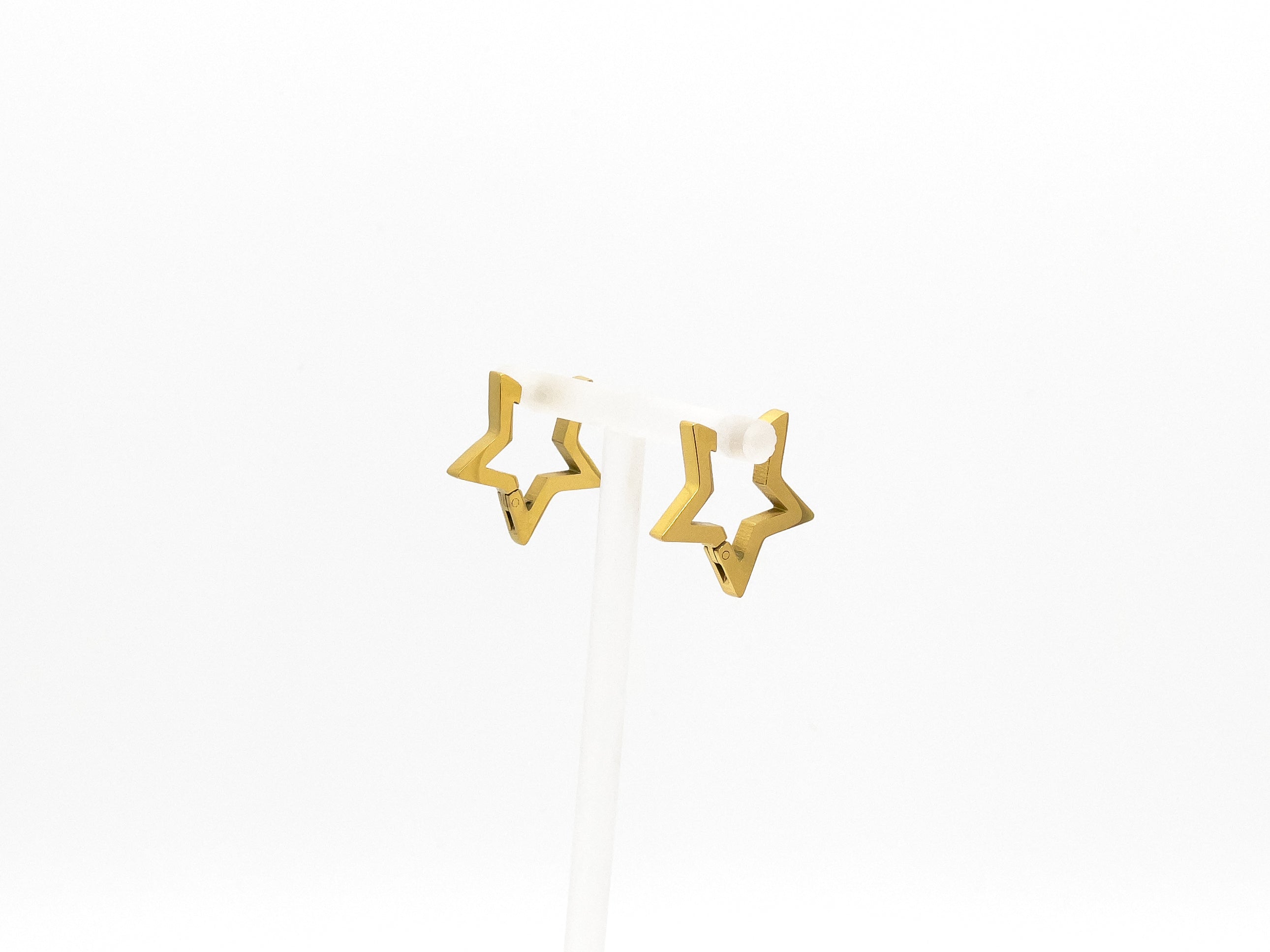 gold star earrings