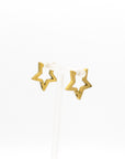 gold star earrings