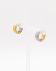 Lavish Charm Gold and Silver Bold Hoop Earrings - Fashion Jewelry  | Chic Chic Bon