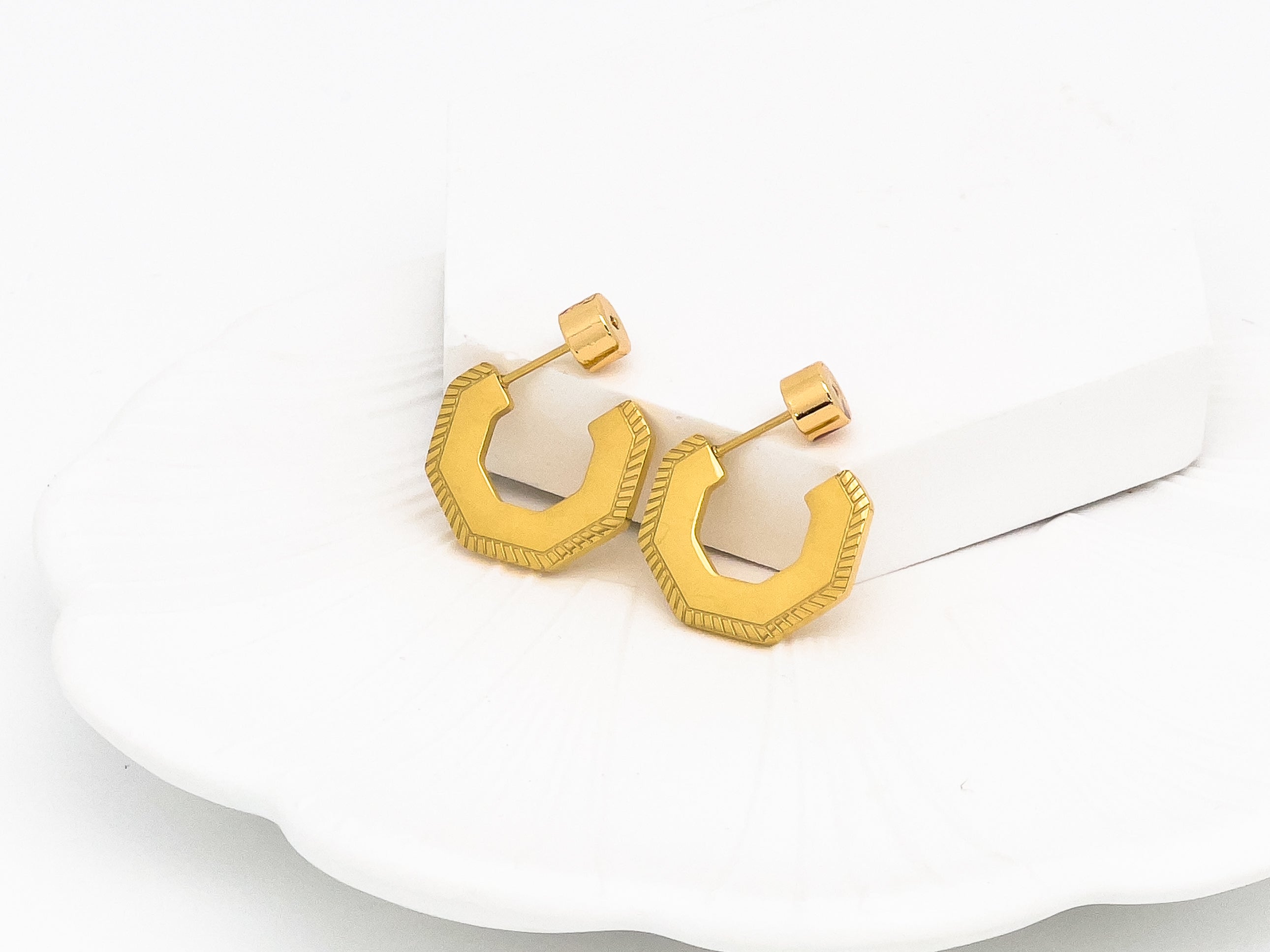 Brilliant Bliss Gold Earrings For Sale - Fashion Jewelry  | Chic Chic Bon