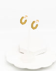 Brilliant Bliss Gold Hoops