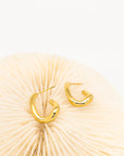 Dearest Gold Twirl Earrings - Fashion Jewelry  | Chic Chic Bon