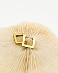 Square Things Up Hinged Hoop Earrings - Fashion Jewelry  | Chic Chic Bon