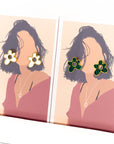 The Lavish Flower Stud Earrings for Sale - Everyday Jewelry  | Chic Chic Bon