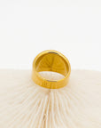 Nerissa Pavé Shell Chunky Gold Ring - Everyday Jewelry | Chic Chic Bon