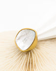 Oki Chunky Irregular Shell Gold Ring - Everyday Jewelry | Chic Chic Bon