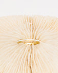 white enamel gold ring