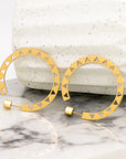 Sunbeam Gold Hoop Earrings - Fashion Jewelry- chic chic bon