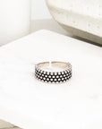 Madelyn Textured Silver Ring - Jewelry | chic chic bon