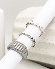 Silver Chunky Silver Thread Ring - Jewelry | chic chic bon