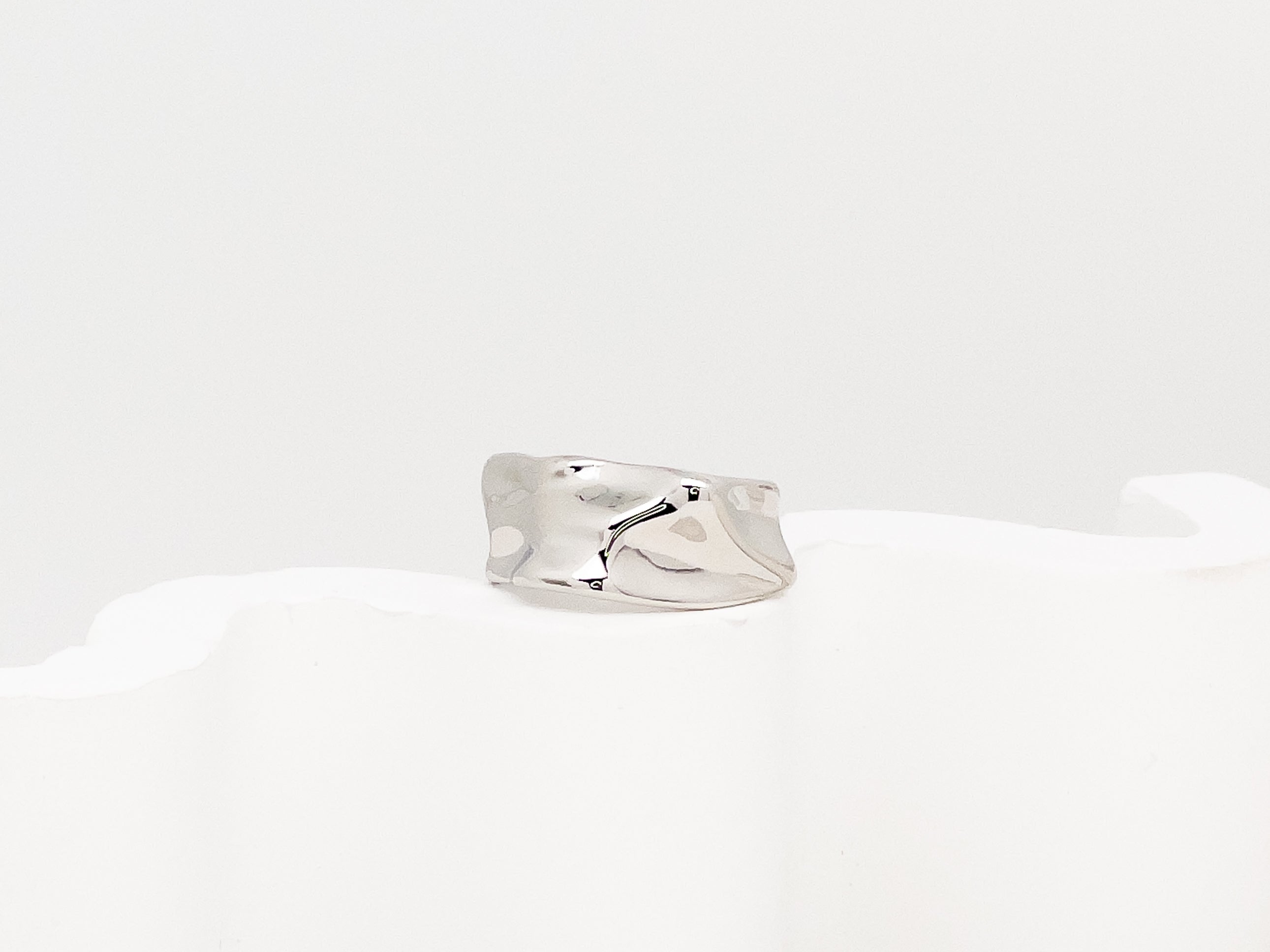 Burrata Hammered Silver Ring - Everyday Jewelry | chic chic bon