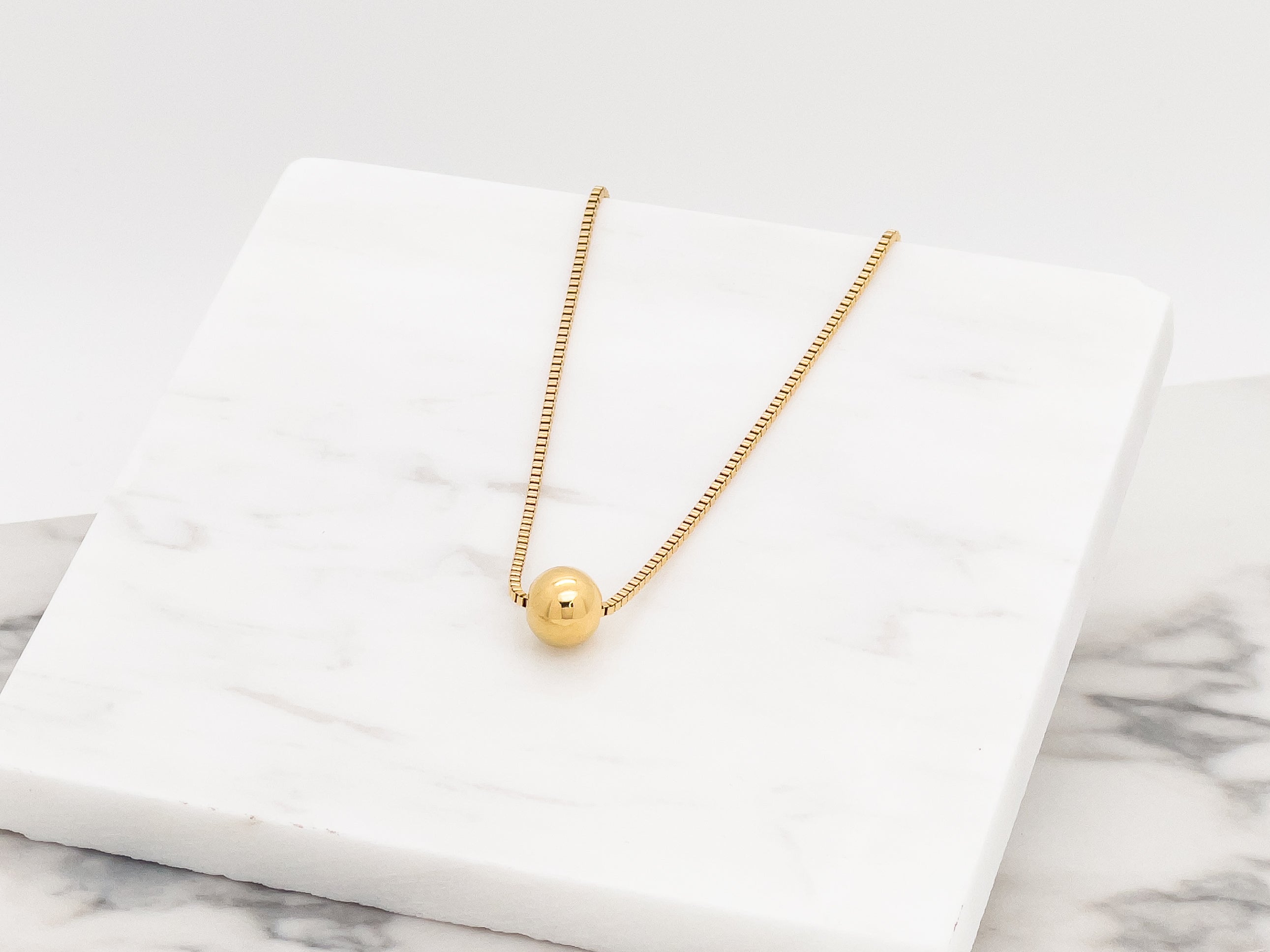 Golden Marble Choker Necklace - Everyday Jewelry | Chic Chic Bon