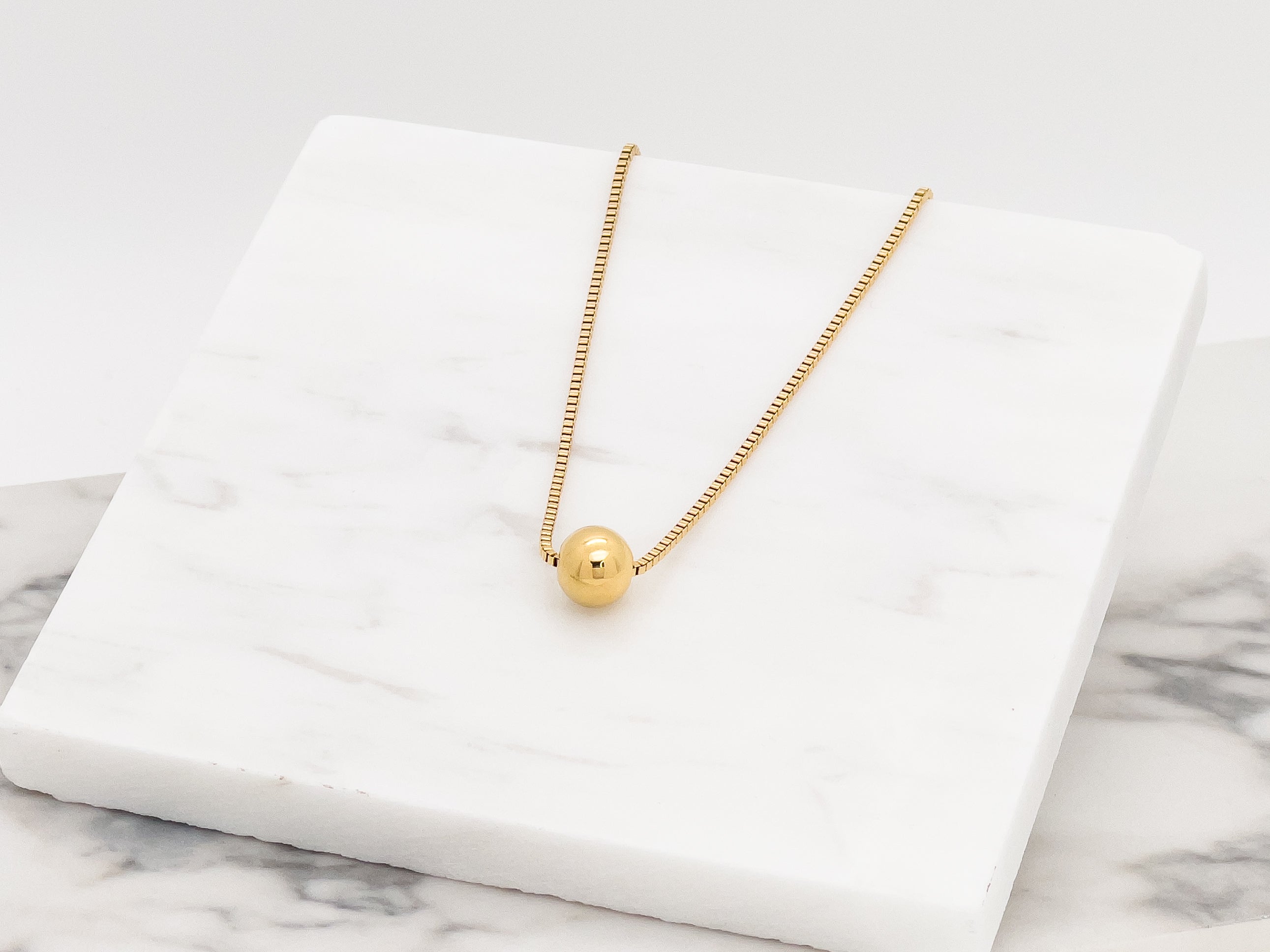 Golden Marble Choker Necklace - Everyday Jewelry | Chic Chic Bon