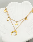 Crescent Moon Pendant Necklace - Jewelry Store | Chic Chic Bon