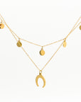 Crescent Moon Pendant Necklace - Jewelry Store | Chic Chic Bon