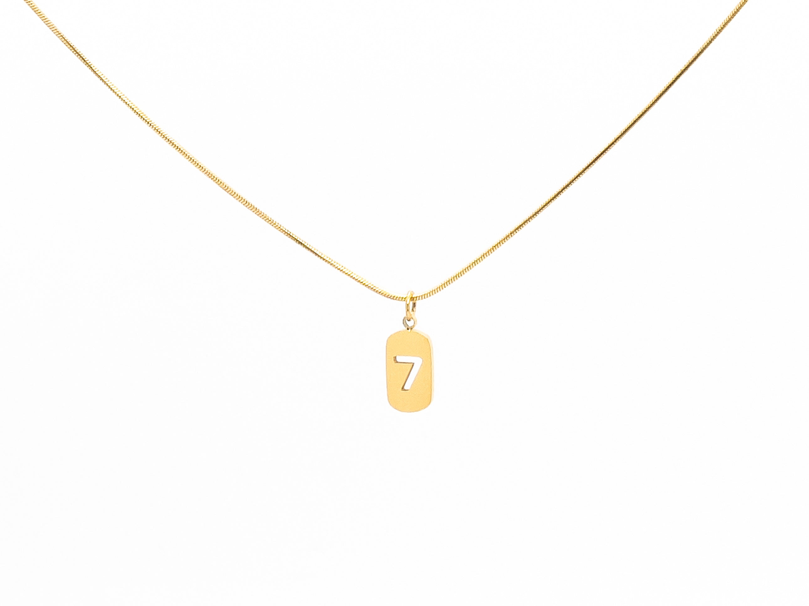 Lucky 7 Gold Necklace -Everyday Jewelry | Chic Chic Bon