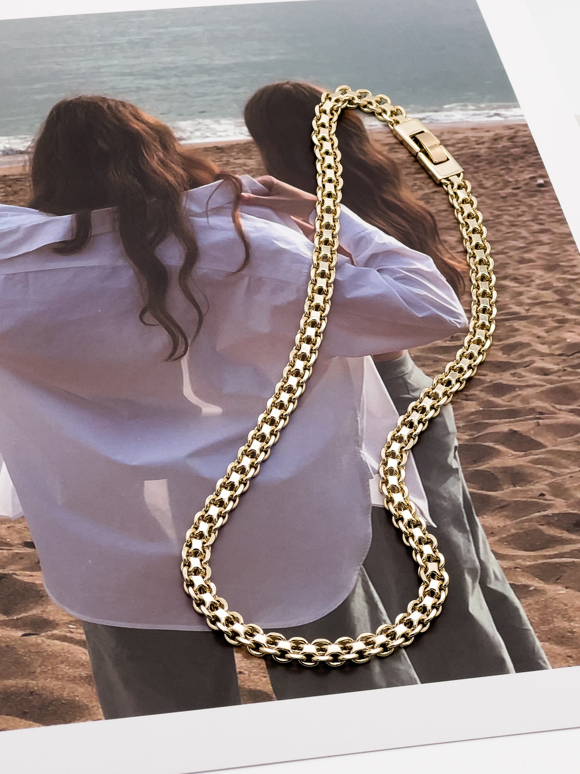 Parker Light Gold Chain Necklace - Fashion Jewelry | Chic Chic Bon