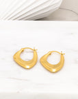 Valerie Hinged Hoop Earrings in Gold - Fashion Jewelry  | Chic Chic Bon