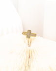 Cross Shine Single Huggie Earrings - Fashion Jewelry  | Chic Chic Bon