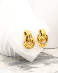 Layla Classic Gold Knots Stud Earrings - Fashion Jewelry  | Chic Chic Bon