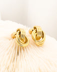 Layla Gold Knots Stud Earrings - Fashion Jewelry  | Chic Chic Bon