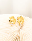 Leah Bumpy Gold Stud Earrings - Fashion Jewelry  | Chic Chic Bon