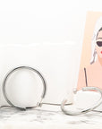 Silver Harper Tube Hoop Earrings - Fashion Jewelry | Chic Chic Bon