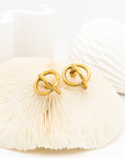 Megan Sphere Gold Stud Earrings - Fashion Jewelry  | Chic Chic Bon