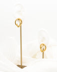 Megan Sphere Gold Stud Earrings - Fashion Jewelry  | Chic Chic Bon