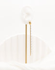 Ana De Single Threader Chain Drop Earring For Sale - Fashion Jewelry  | Chic Chic Bon