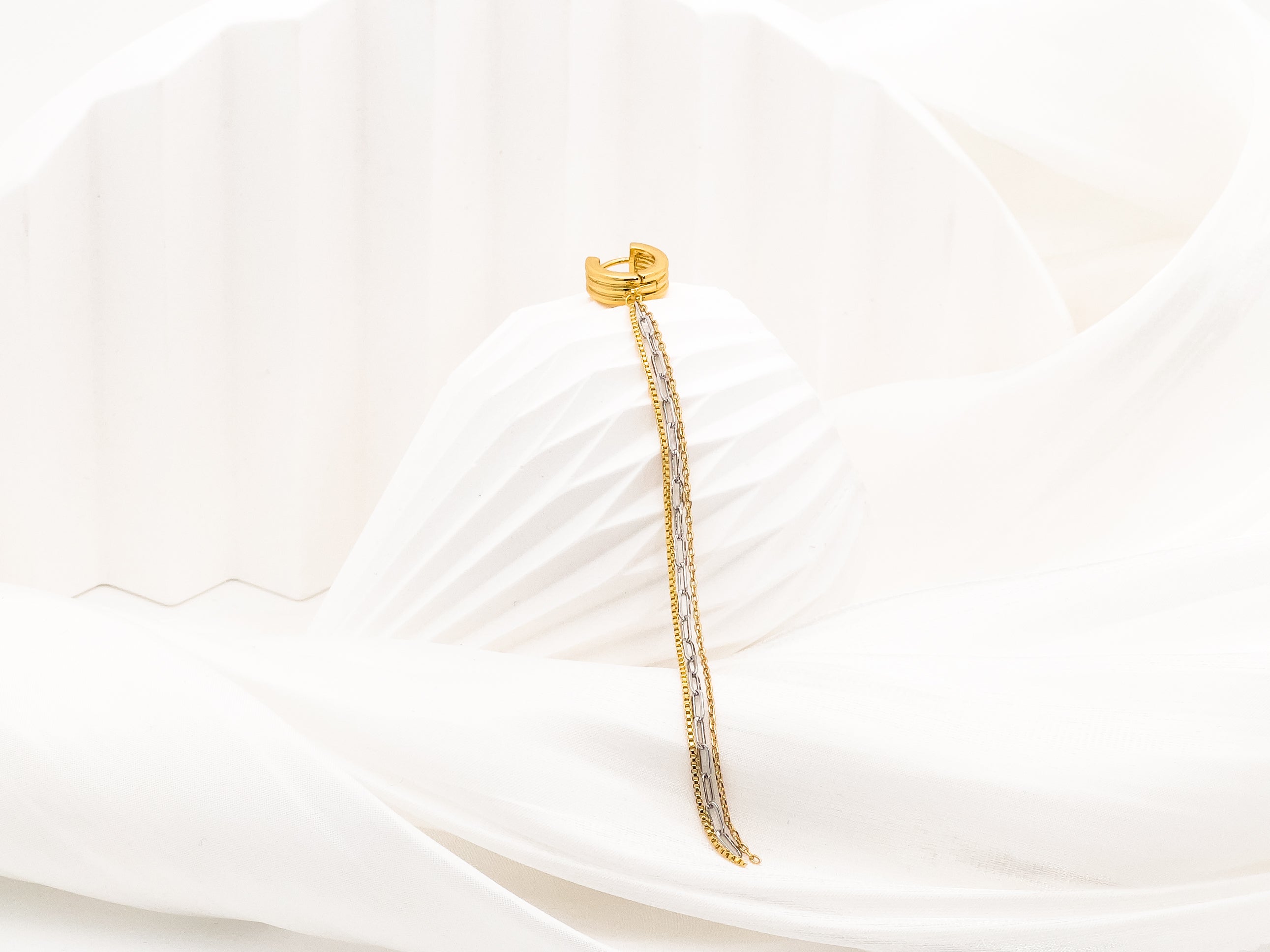 Ana De Single Threader Chain Drop Earring For Sale - Fashion Jewelry  | Chic Chic Bon