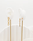 Kelly Gold Chain Drop Stud Earrings For Sale - Fashion Jewelry  | Chic Chic Bon