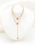  Point to Line Layered Pendant for Sale - Jewelry Store | Chic Chic Bon