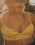 Mercury Beads Layered Gold Chain Necklace - Everyday Jewelry | Chic Chic Bon