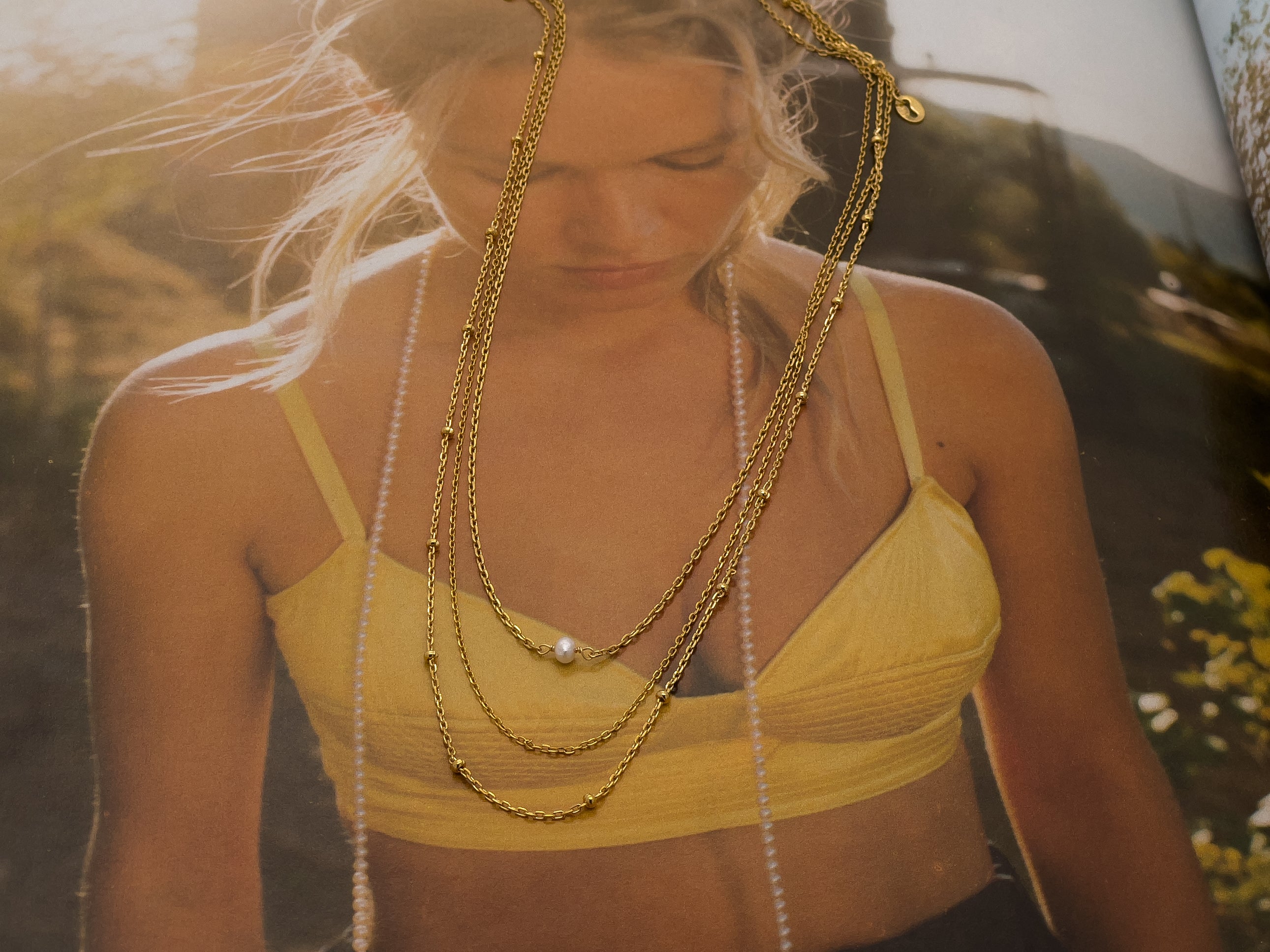 Jupiter Layered Gold Chain Necklace - Everyday Jewelry | Chic Chic Bon