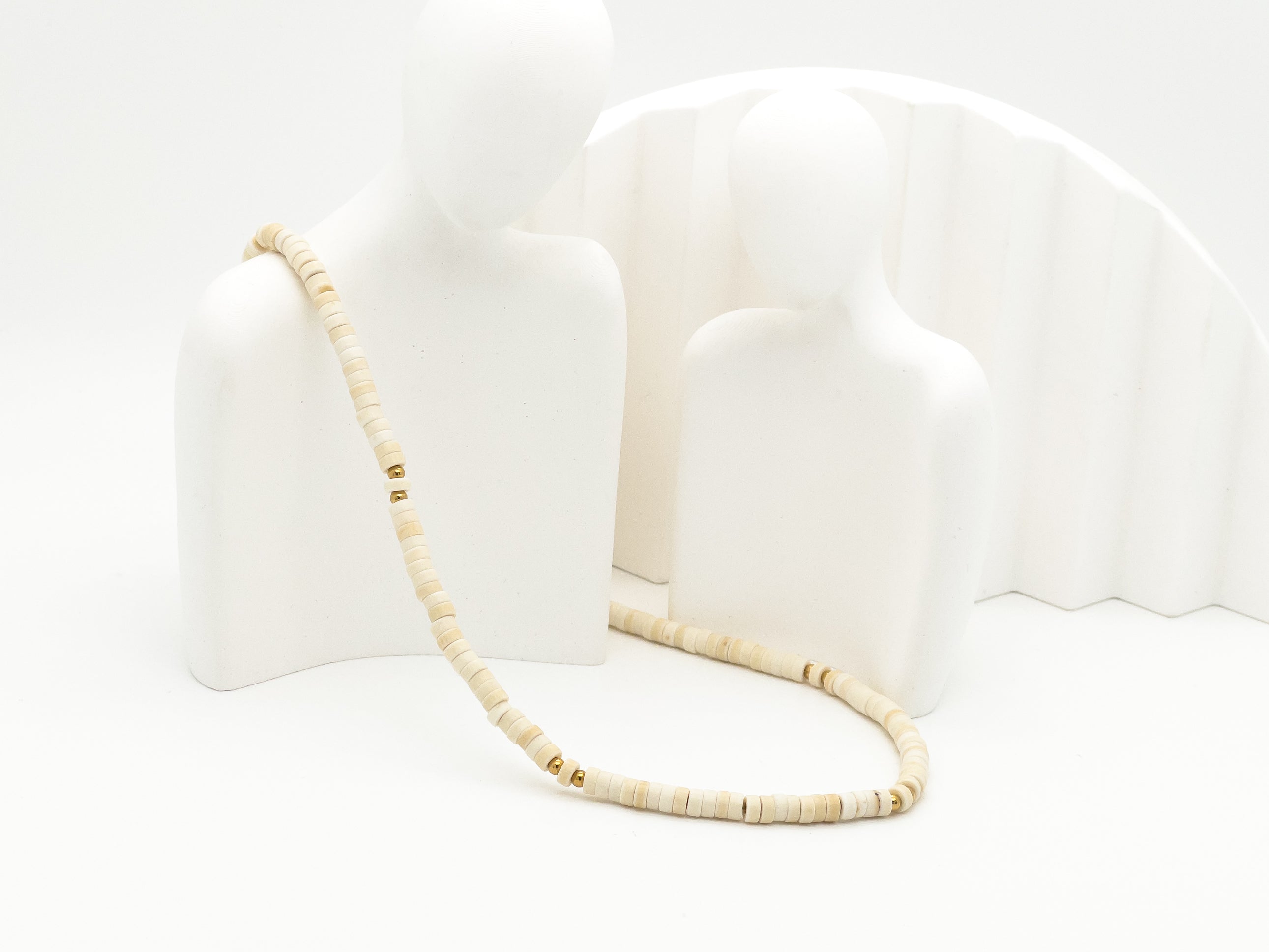 Ivory Gemstone Choker Necklace - Everyday Jewelry | Chic Chic Bon