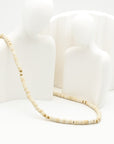 Ivory Gemstone Choker Necklace - Everyday Jewelry | Chic Chic Bon