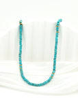 Earthy Blue Turquoise Choker Necklace - Everyday Jewelry | Chic Chic Bon