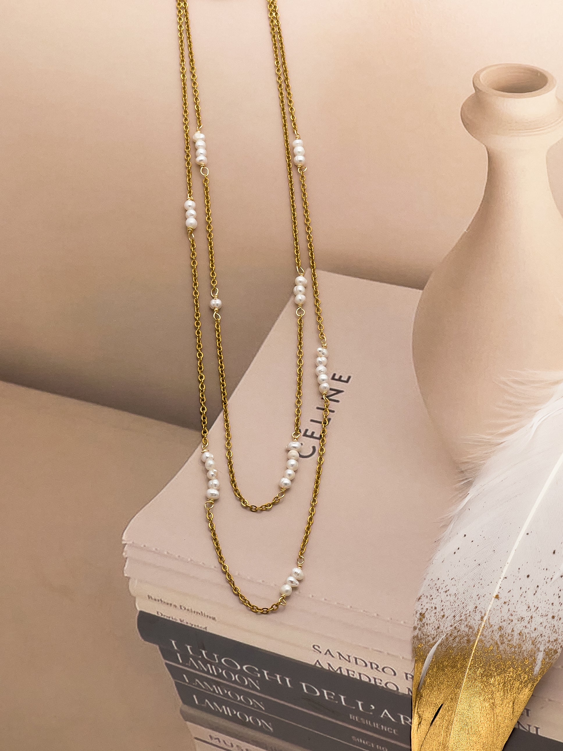Set | - Everyday Chic Bon Pair Preston Chic Layered Jewelry Pearl Necklace