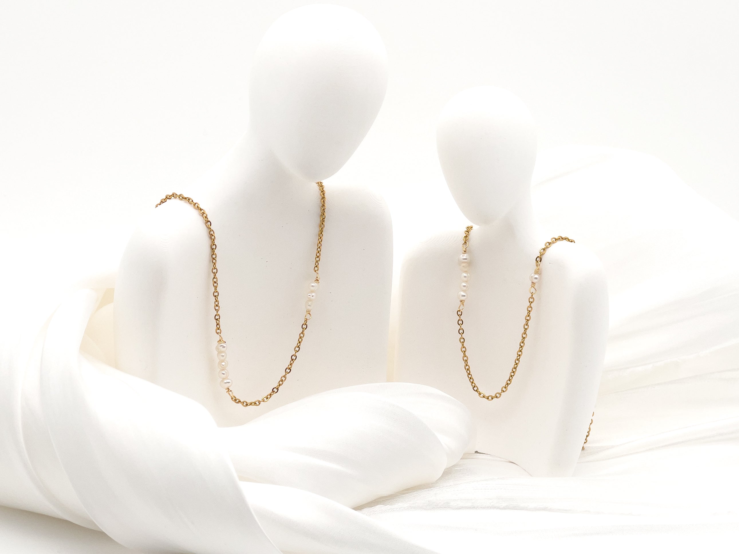 Preston Layered Pearl Pair Set Necklace - Everyday Jewelry | Chic Chic Bon