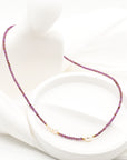 Lavender Pearl Gem Choker Necklace - Everyday Jewelry | Chic Chic Bon