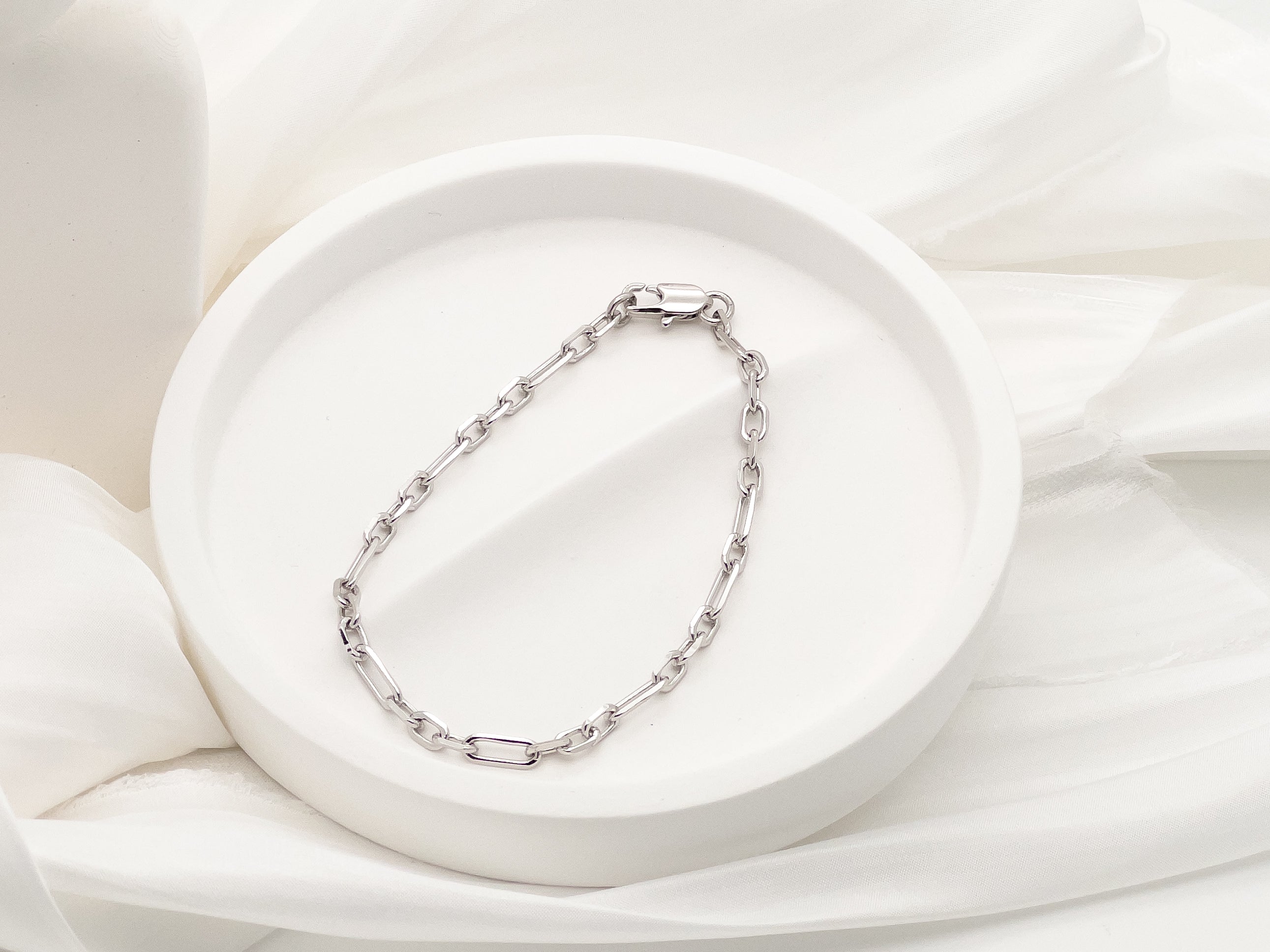 Sophia Silver Mini Chain Bracelet  - Jewelry Shop | Chic Chic Bon