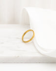 Milly 2mm Gold Stackable Bend Ring - Everyday Jewelry | Chic Chic Bon