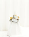 Maria Asymmetrical Shell Ring  - Fashion Jewelry For Sale | Chic Chic Bon