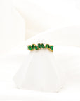 Helena Green Fuzzy Crystal Diamond Ring - Fashion Jewelry | chic chic bon