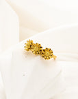 Jennie Gold Flowers Adjustable Ring - Everyday Jewelry | chic chic bon