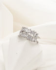 Lisa Baguette Diamond Adjustable Ring - Fashion Jewelry | Chic Chic Bon